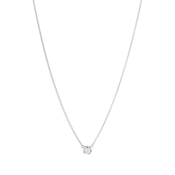 Georg Jensen Signature Diamonds Pendant 0.10 ct | White Gold | Kneen & Co