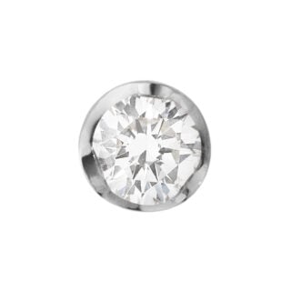 GJensen-20001348-GJSIGNATURE-EARSTUD-1652B-WG-DIAMND-0-10CT-01-1200×1200-100KB Georg Jensen Signature Diamonds Solitaire Stud Earring 0.10 ct - White Gold front view| Kneen & Co