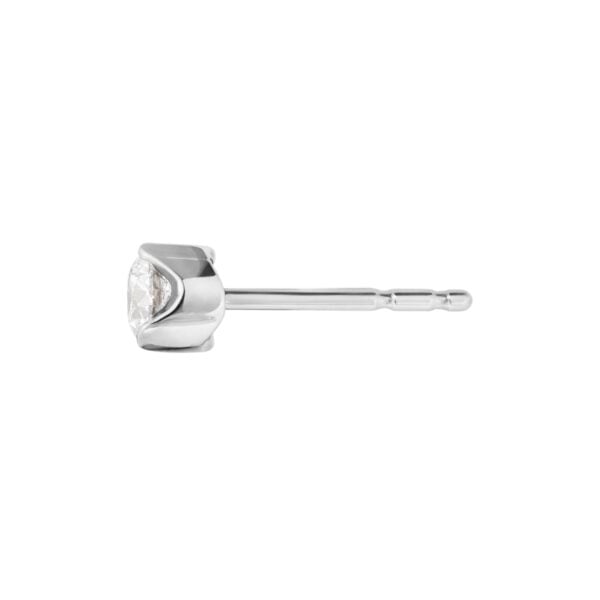 Georg Jensen Signature Diamonds Solitaire Stud Earring 0.20 ct | White Gold | Kneen & Co