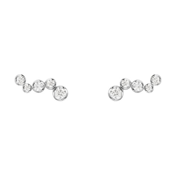 George Jensen Signature Diamonds Ear Stud White Gold With Diamonds 0.18 CT | Kneen & Co