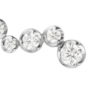George Jensen Signature Diamonds Ear Stud 0.18 ct | White Gold | Kneen & Co