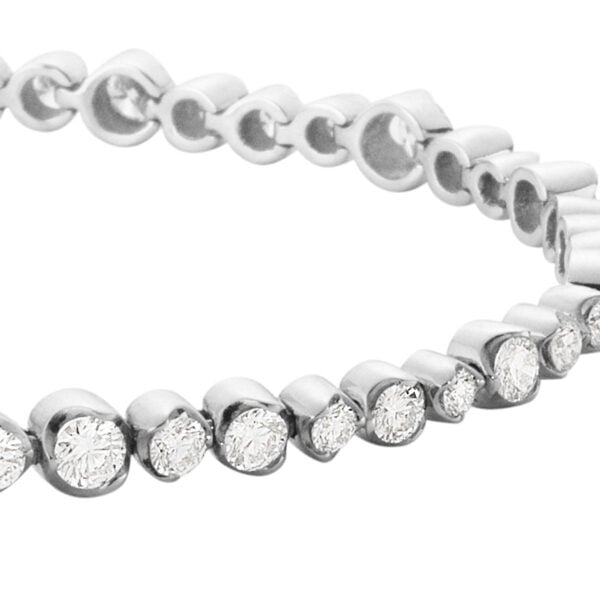 George Jensen Signature Diamonds Tennis Bracelet | White Gold | Kneen & Co