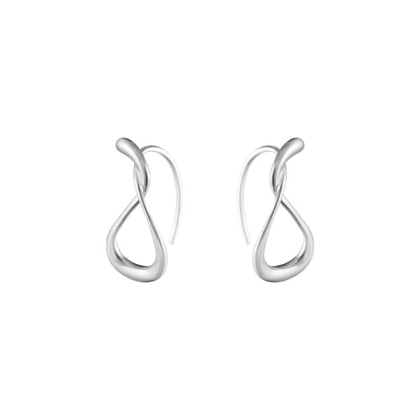 Georg Jensen Mercy Earhoops, Small in sterling silver | Kneen & Co