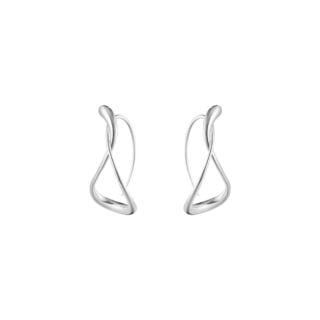 Georg Jensen Mercy Earhoops, Large in sterling silver | Kneen & Co
