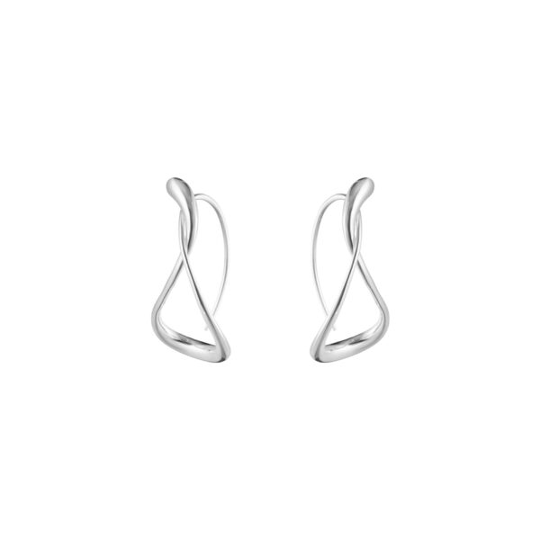 Georg Jensen Mercy Earhoops, Large in sterling silver | Kneen & Co