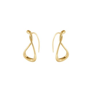 Georg Jensen Mercy Ear Hoop, Small in 18 kt yellow gold | Kneen & Co