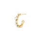 Georg Jensen Signature Diamonds Ear Hoop Gold With Diamonds 0.36 CT | Kneen & Co