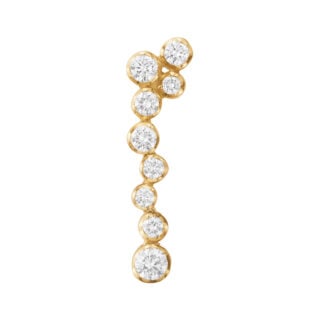Georg Jensen Signature Diamonds Earring Gold with Diamonds 0.31 CT (Left) | Kneen & Co