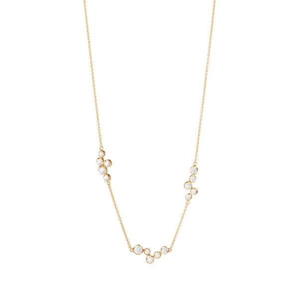 George Jensen Signature Diamonds Necklace 0.47 ct in Yellow Gold | Kneen & Co