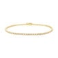 George Jensen Signature Diamonds Tennis Bracelet, Slim, Yellow Gold | Kneen & Co