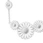 Georg Jensen Daisy Four Flower Necklace in Sterling Silver and White Enamel | Kneen & Co