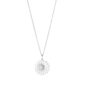 Georg Jensen Daisy Pendant in Sterling Silver and White Enamel | Kneen & Co