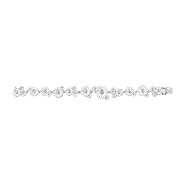 GJensen-20001535-DAISY-LAYERED-ROW-BRACELET-SLVR-RH-WHT-ENML-1200x1200-100KB Georg Jensen Daisy Layered Bracelet in Sterling Silver and White Enamel | Kneen & Co