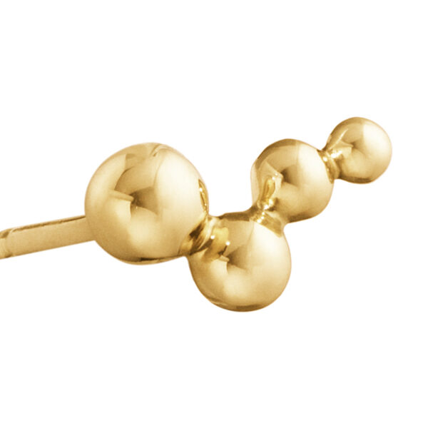 Georg Jensen Moonlight Grapes Ear Studs in yellow gold | Kneen & Co