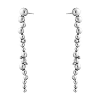Georg Jensen Moonlight Grapes Long Earrings in sterling silver | Kneen & Co
