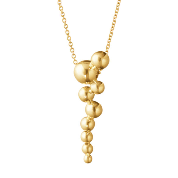 Georg Jensen Moonlight Grapes Pendant in yellow gold | Kneen & Co