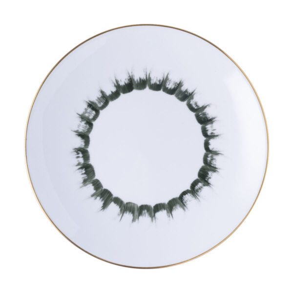 Marie Daage Salad Plate in Iris no. 1 in color no. 34.