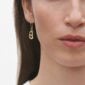 Georg Jensen Offspring Earring in 18 ct yellow gold on model close up | Kneen & Co