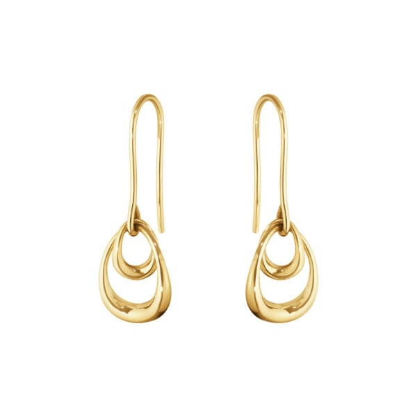 Georg Jensen Offspring Earrings 1433A in 18 kt yellow gold | Kneen & Co