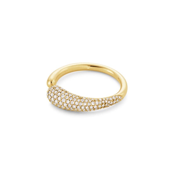 GJENSEN-10017798-MERCY-MINI-RING-1636-YG-DIAMND-PAVE-0pt53-CT-02-1200x1200-100KB Georg Jensen Mercy Ring 1636 in 18 kt yellow gold with pave diamonds other view | Kneen & Co