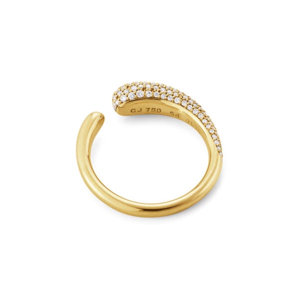 GJENSEN-10017798-MERCY-MINI-RING-1636-YG-DIAMND-PAVE-0pt53-CT-03-1200x1200-100KB Georg Jensen Mercy Ring 1636 in 18 kt yellow gold with pave diamonds | Kneen & Co