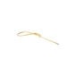 Georg Jensen Mercy Twist Earring 1636 in 18 kt yellow gold shown closed | Kneen & Co