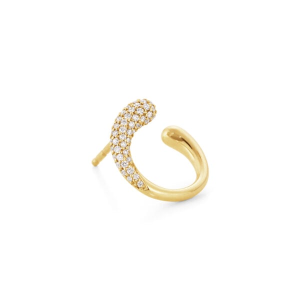 GJENSEN-10017827-MERCY-EARRING-1636B-YG-DIAMND-PAVE-0pt38CT-02-1200x1200-100KB Georg Jensen Mercy Earring 1636B in 18 kt yellow gold with pave diamonds | Kneen & Co