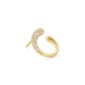 Georg Jensen Mercy Earring 1636B in 18 kt yellow gold with pave diamonds | Kneen & Co