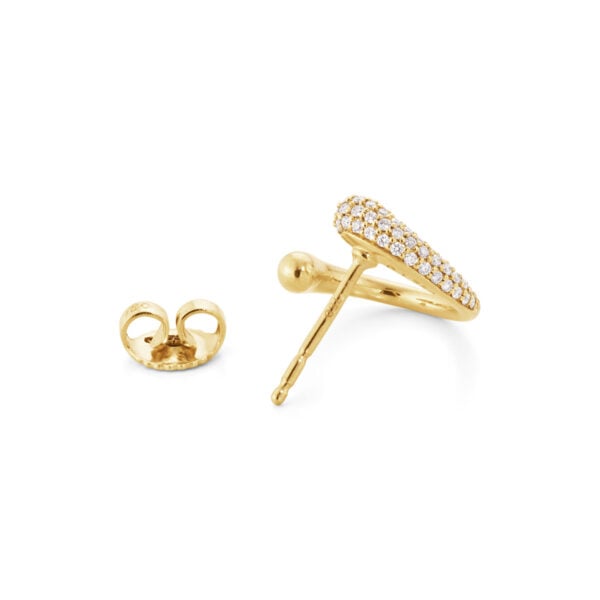 GJENSEN-10017827-MERCY-EARRING-1636B-YG-DIAMND-PAVE-0pt38CT-03-1200x1200-100KB Side view of Georg Jensen Mercy Earring 1636B in 18 kt yellow gold with pave diamonds | Kneen & Co