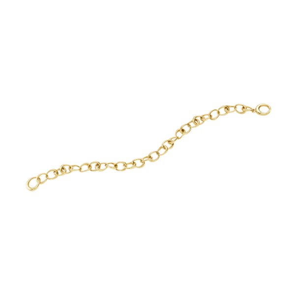 Georg Jensen Offspring Link Bracelet in 18 kt yellow gold full view | Kneen & Co