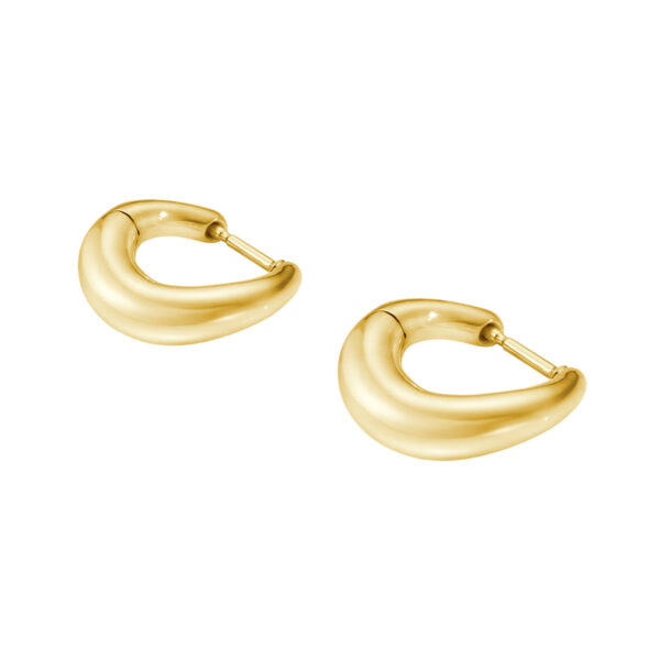 Georg Jensen Offspring Earhoops in Gold | Kneen & Co