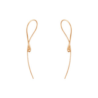 Georg Jensen Mercy Twist Earring in 18 kt rose gold | Kneen & Co