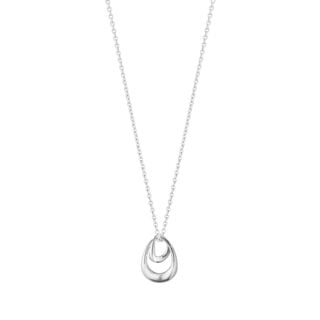 Georg Jensen Offspring Small Pendant Necklace in sterling silver | Kneen & Co