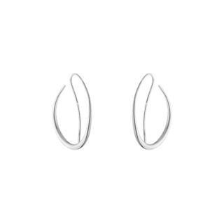 Georg Jensen Offspring Double Earhoops in sterling silver | Kneen & Co