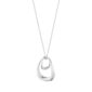 Close up of Georg Jensen Offspring Large Pendant Necklace in Sterling Silver | Kneen & Co