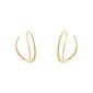 Georg Jensen Offspring Double Earhoops in 18 kt yellow gold | Kneen & Co