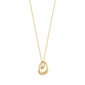 Georg Jensen Offspring Small Pendant Necklace in 18kt yellow gold | Kneen & Co