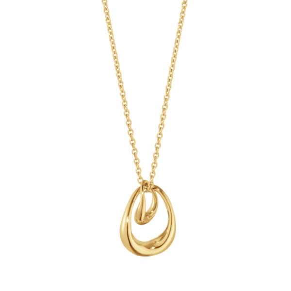 Georg Jensen Offspring Necklace with Pendant in 18kt yellow gold | Kneen & Co