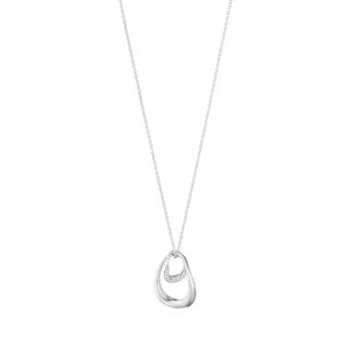Georg Jensen Offspring Necklace with Pendant, Large 0.08 ct