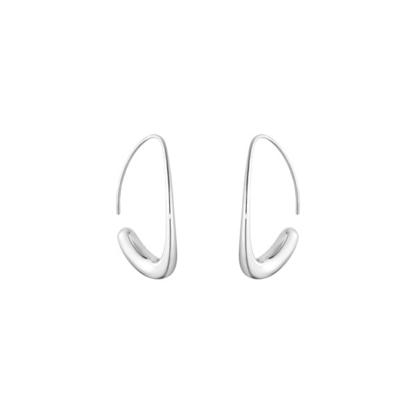 Georg Jensen Offspring Open Earhoops in sterling silver | Kneen & Co