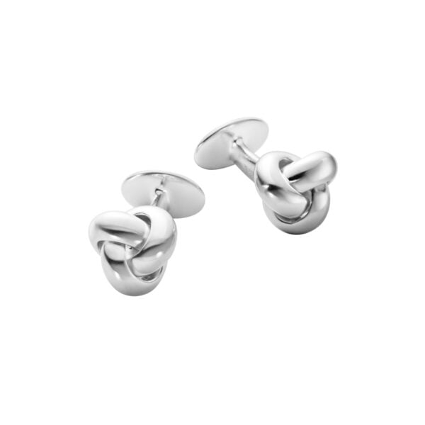 GJensen-10017110-MENS-CLASSIC-KNOT-CUFFLINK-636B-SLVR-1200x1200-100KB Georg Jensen Men's Classic Knot Cufflink Silver | Kneen & Co