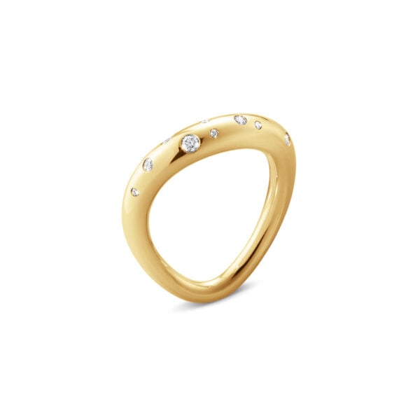 GJensen-20000071-OFFSPRING-RING-1433-YG-DIAMND-0pt14-CT-1200x1200-100KB Georg Jensen Offspring Ring in 18 kt yellow gold with 0.14 ct diamonds | Kneen & Co