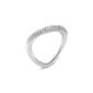 Georg Jensen Offspring Ring in sterling silver and pavé-set with 0.14 ct brilliant-cut diamonds | Kneen & Co