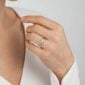 Woman wearing Georg Jensen Magic Ring 0.18 ct in yellow gold | Kneen & Co