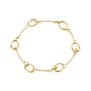 Georg Jensen Offspring Interlinked Bracelet in 18 kt. yellow gold | Kneen & Co
