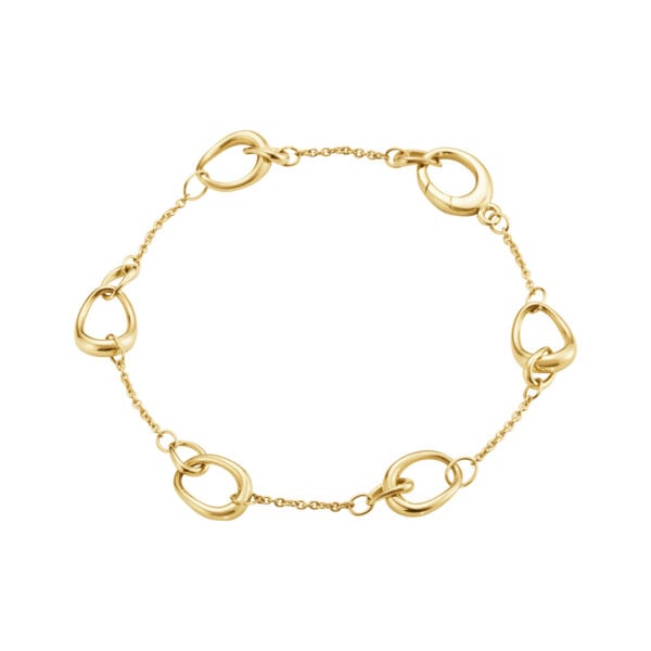 GJensen-20001748-OFFSPRING-BRACELET-1433A-YG-1200x1200-100KB Georg Jensen Offspring Interlinked Bracelet in 18 kt. yellow gold | Kneen & Co