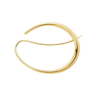 Georg Jensen Offspring Brooch, Medium in 18 kt. yellow gold | Kneen & Co