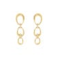 Georg Jensen Offspring Earrings Gold with Pavé Diamonds .11ct | Kneen & Co