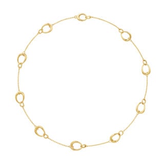 Georg Jensen Offspring Interlinked Necklace in 18 kt yellow gold | Kneen & Co