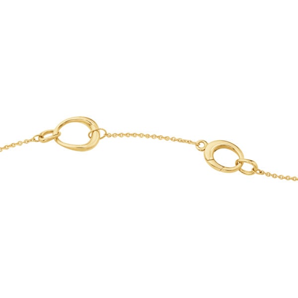Georg Jensen Offspring Interlinked Necklace in 18 kt yellow gold | Kneen & Co